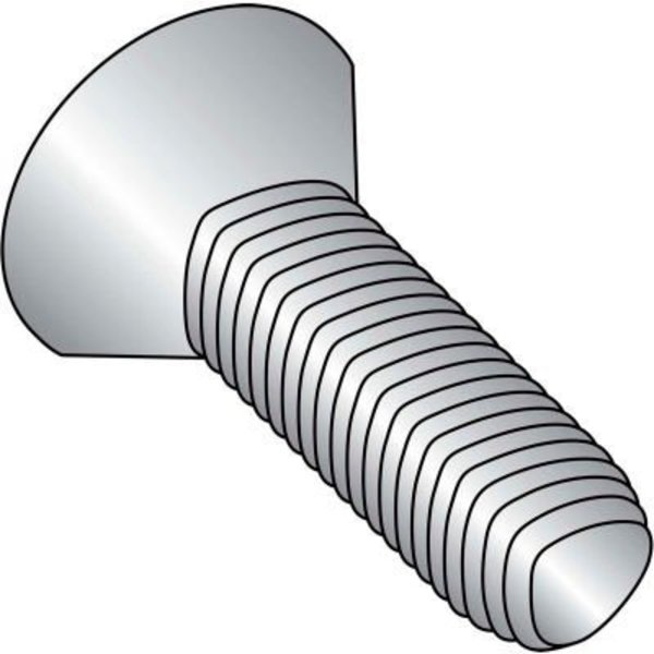 Kanebridge Thread Cutting Screw, #8-32 x 1/2 in, Passivated 18-8 Stainless Steel Flat Head Phillips Drive 0808RPF188